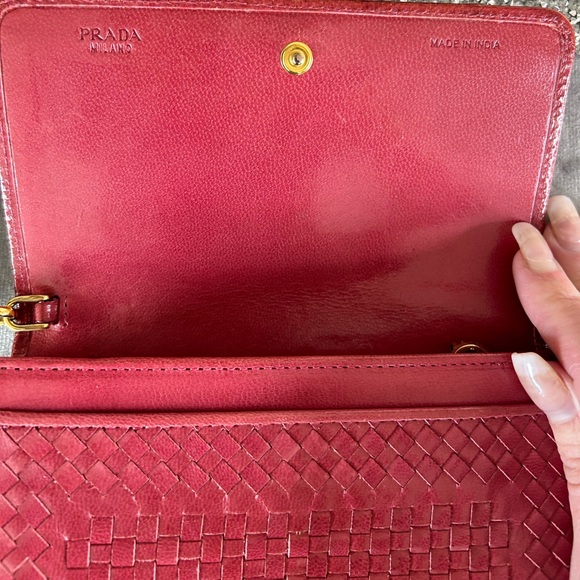 🎁 Prada Madras Wallet/Wristlet - Picture 7 of 10